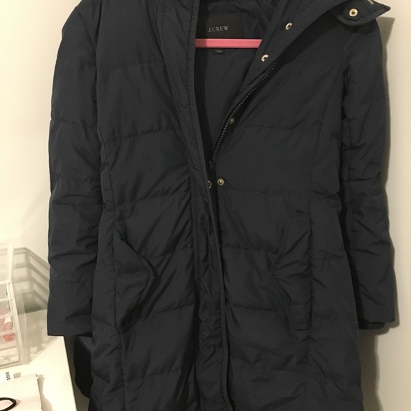 Jcrew Winterss puffer coat in Navy, Petite XXS - Picture 2 of 8